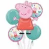 Peppa Pig Balloon Bouquet, 5pc 2 Peppa Pig Balloon Bouquet, 5pc -Amscan Shop 909690
