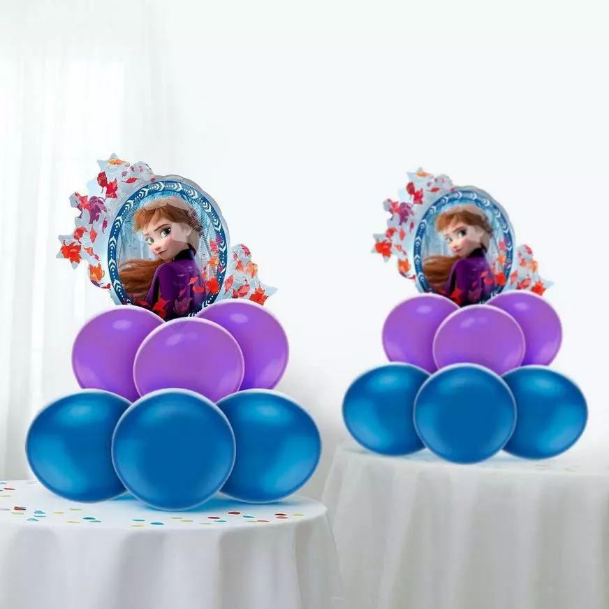 Air-Filled Anna & Elsa Balloon Centerpiece Kit - Disney Frozen 2 3 Air-Filled Anna & Elsa Balloon Centerpiece Kit - Disney Frozen 2
