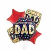 Multicolor Shapes Father's Day Balloon Bouquet, 5pc 1 Multicolor Shapes Father's Day Balloon Bouquet, 5pc -Amscan Shop 909810