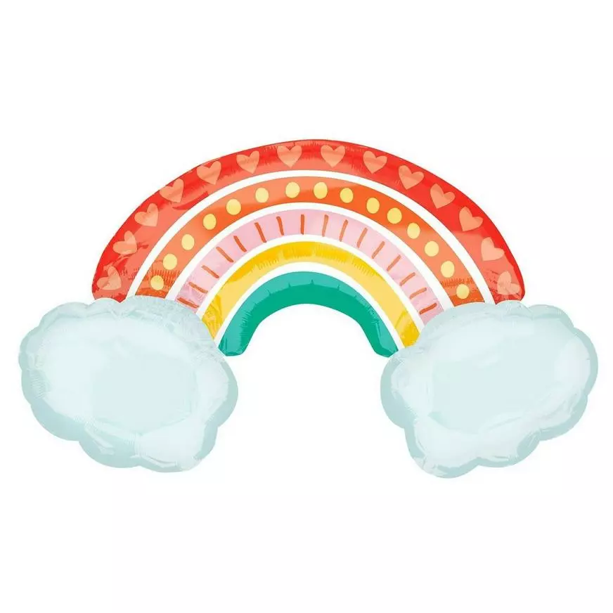 Pastel Get Well Soon Rainbow Deluxe Balloon Bouquet, 9pc 4 Pastel Get Well Soon Rainbow Deluxe Balloon Bouquet, 9pc - Image 2