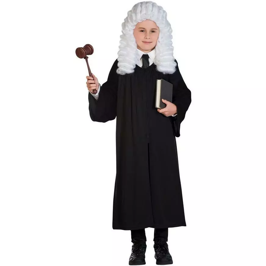 AMSCAN Black Judge Robe For Kids 3 AMSCAN Black Judge Robe For Kids