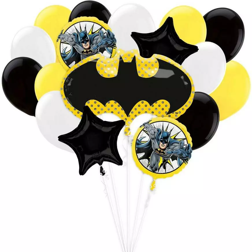 Batman Balloon Bouquet, 17pc - DC Comics 3 Batman Balloon Bouquet, 17pc - DC Comics