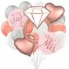 Rose Gold Engagement Party Balloon Bouquet, 17pc 2 Rose Gold Engagement Party Balloon Bouquet, 17pc -Amscan Shop 910947