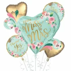 Mint To Be Bridal Shower Balloon Bouquet, 17pc 8 Mint To Be Bridal Shower Balloon Bouquet, 17pc -Amscan Shop 910948 01