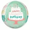 Happy Cake Day Birthday Balloon, 16in - Orbz 2 Happy Cake Day Birthday Balloon, 16in - Orbz -Amscan Shop 912830