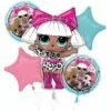 L.O.L. Surprise! Together 4-Eva Foil Balloon Bouquet, 5pc 1 L.O.L. Surprise! Together 4-Eva Foil Balloon Bouquet, 5pc -Amscan Shop 913276