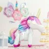 Air-Filled Sitting Enchanted Unicorn Balloon, 25in