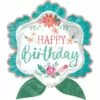 Free Spirit Birthday Flower-Shaped Foil Balloon, 27in 2 Free Spirit Birthday Flower-Shaped Foil Balloon, 27in -Amscan Shop 919584