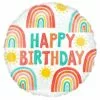 Retro Rainbow Happy Birthday Foil Balloon, 18in 1 Retro Rainbow Happy Birthday Foil Balloon, 18in -Amscan Shop 919622