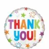 Multicolor Star Thank You Foil Balloon, 18in 2 Multicolor Star Thank You Foil Balloon, 18in -Amscan Shop 919625