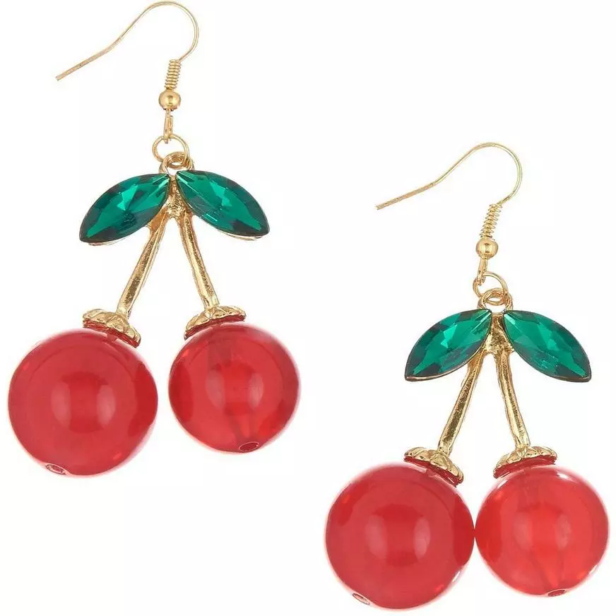 50s Happy Homemaker Cherry Earrings 3 50s Happy Homemaker Cherry Earrings