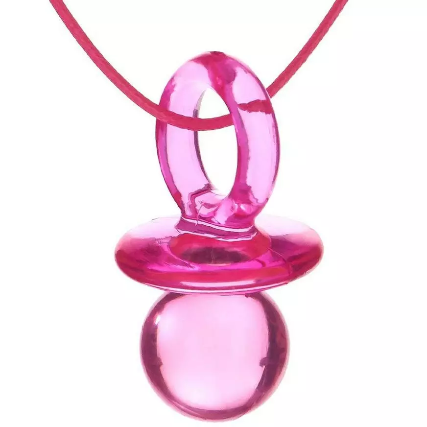 Pink Pacifier Necklace 4 Pink Pacifier Necklace - Image 2