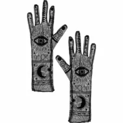 AMSCAN Black Sheer Mystic's Celestial Gloves 5 AMSCAN Black Sheer Mystic's Celestial Gloves -Amscan Shop 921505 01