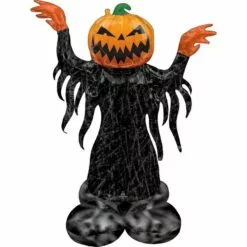 AirLoonz Halloween Pumpking Balloon, 37in X 53in