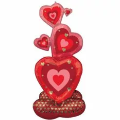 AirLoonz Stacked Hearts & Hearts Valentine's Day Balloon Kit, 13pc 9 AirLoonz Stacked Hearts & Hearts Valentine's Day Balloon Kit, 13pc -Amscan Shop 925935 03