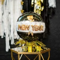 Pop, Clink, Cheers Happy New Year Foil Balloon Bouquet, 5pc -Amscan Shop 928645 03