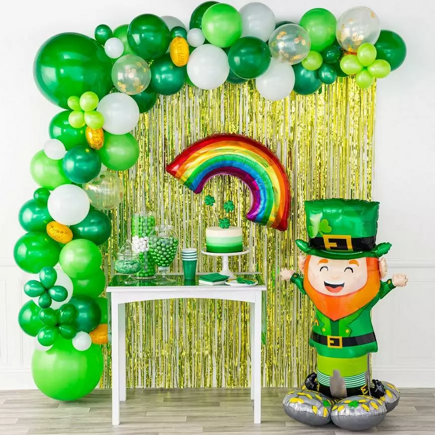 AirLoonz Lucky Leprechaun St. Patrick's Day Foil Balloon, 53in 4 AirLoonz Lucky Leprechaun St. Patrick's Day Foil Balloon, 53in - Image 2