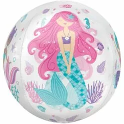 Shimmering Mermaid Foil & Plastic Balloon Bouquet, 8pc 8 Shimmering Mermaid Foil & Plastic Balloon Bouquet, 8pc -Amscan Shop 933894 02