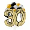 Premium Black, Silver, & Gold 30 Balloon Bouquet, 14pc 1 Premium Black, Silver, & Gold 30 Balloon Bouquet, 14pc -Amscan Shop 934223