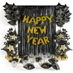 Grand DIY Starry Happy New Year Balloon Backdrop Kit