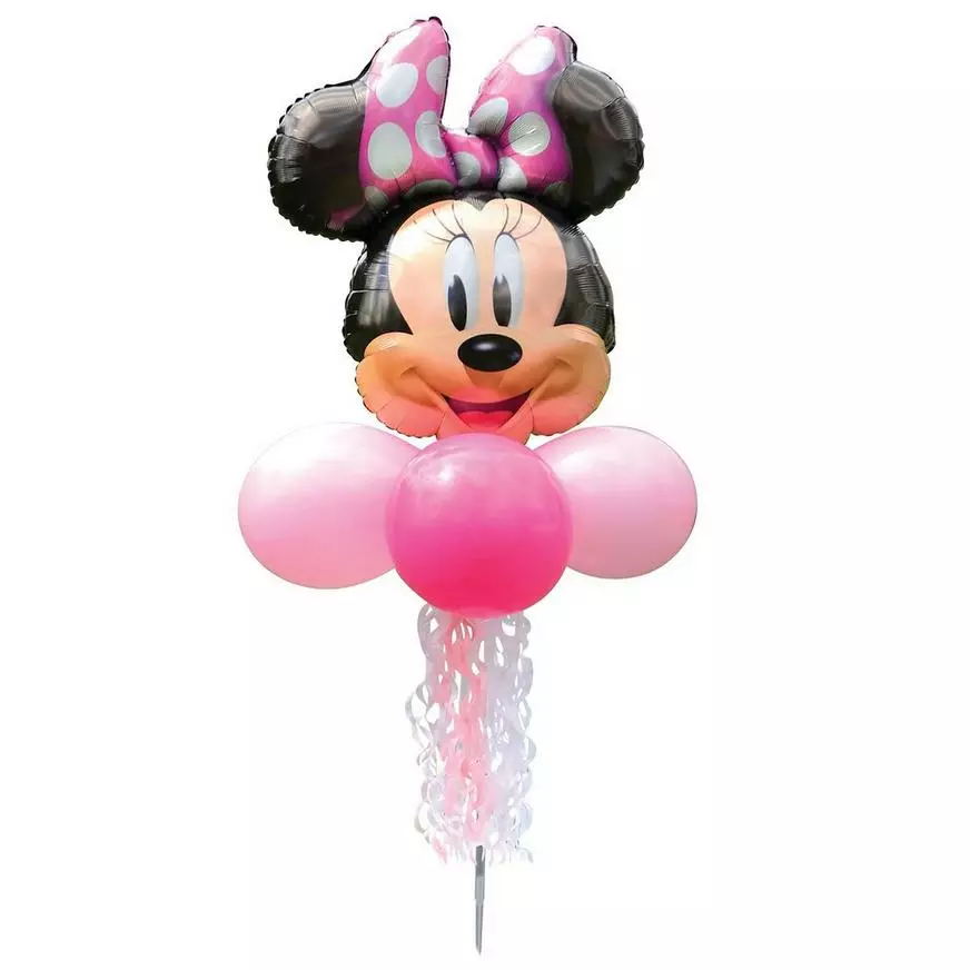 Air-filled Minnie Mouse Foil & Latex Balloon Yard Sign, 5.5ft 4 Air-filled Minnie Mouse Foil & Latex Balloon Yard Sign, 5.5ft - Image 2