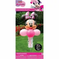 Air-filled Minnie Mouse Foil & Latex Balloon Yard Sign, 5.5ft 9 Air-filled Minnie Mouse Foil & Latex Balloon Yard Sign, 5.5ft -Amscan Shop 936270 03