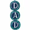 Blue & Green Plaid Father's Day Stacked Foil Balloon, 13in X 38in 1 Blue & Green Plaid Father's Day Stacked Foil Balloon, 13in X 38in -Amscan Shop 936672