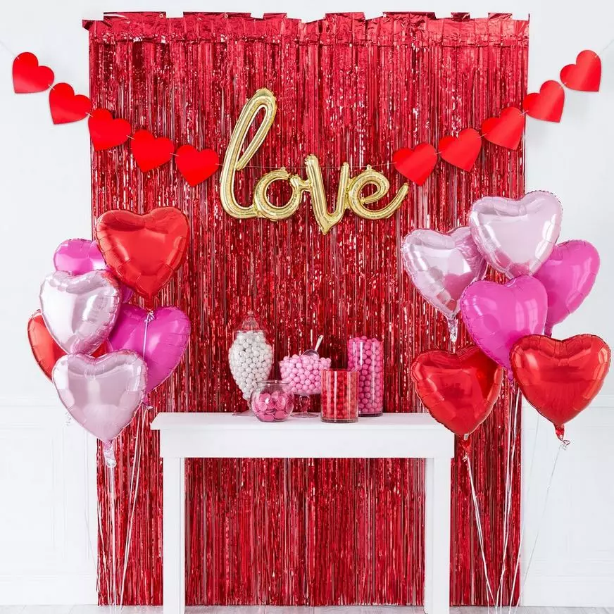 DIY Air-Filled Pink, Red & Gold Love Balloon Backdrop Kit, 16pc 4 DIY Air-Filled Pink, Red & Gold Love Balloon Backdrop Kit, 16pc - Image 2