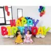 AirLoonz Multicolor Happy Birthday Balloon Phrase Yard Decoration Kit 1 AirLoonz Multicolor Happy Birthday Balloon Phrase Yard Decoration Kit -Amscan Shop 941406