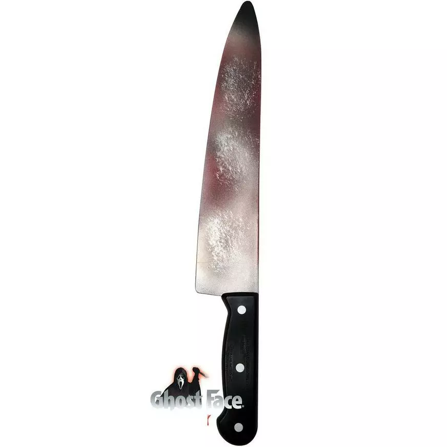 Bloody Ghostface Knife Prop, 15in - Scream 3 Bloody Ghostface Knife Prop, 15in - Scream