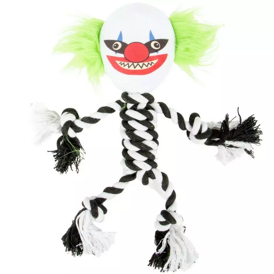 Black & White Joker Rope Dog Toy 3 Black & White Joker Rope Dog Toy