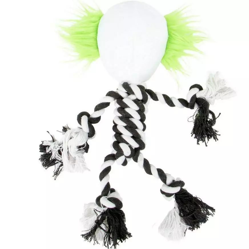 Black & White Joker Rope Dog Toy 4 Black & White Joker Rope Dog Toy - Image 2
