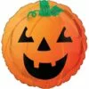 Friendly Halloween Jack-o’-Lantern Round Foil Balloon, 17in 1 Friendly Halloween Jack-o’-Lantern Round Foil Balloon, 17in -Amscan Shop 943337