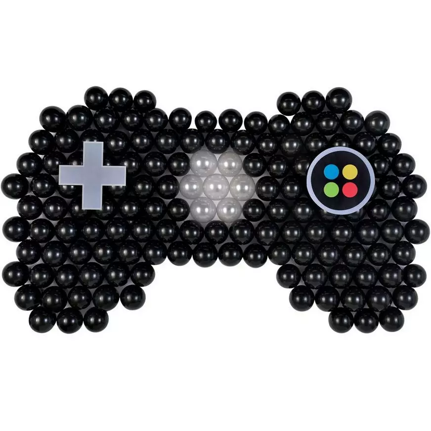 Air-Filled Game Controller Sculpted Balloon Backdrop Kit 3 Air-Filled Game Controller Sculpted Balloon Backdrop Kit