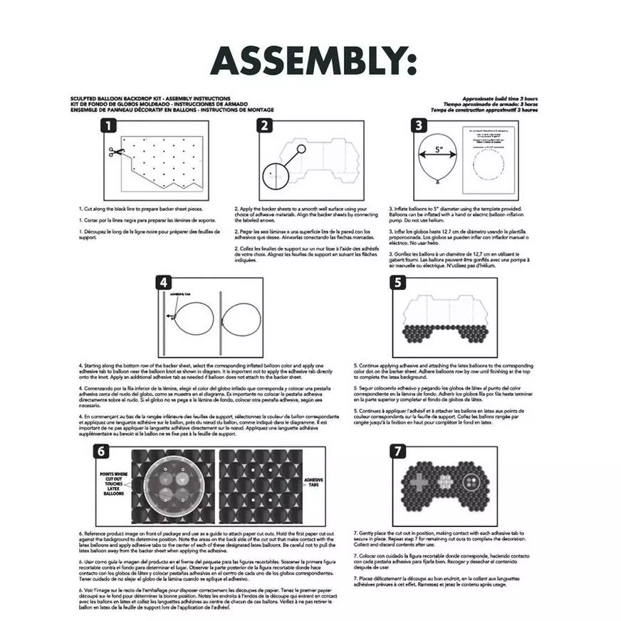 Air-Filled Game Controller Sculpted Balloon Backdrop Kit 5 Air-Filled Game Controller Sculpted Balloon Backdrop Kit - Image 3