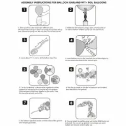 Air-Filled Football Balloon Garland Kit 7 Air-Filled Football Balloon Garland Kit -Amscan Shop 950007 02