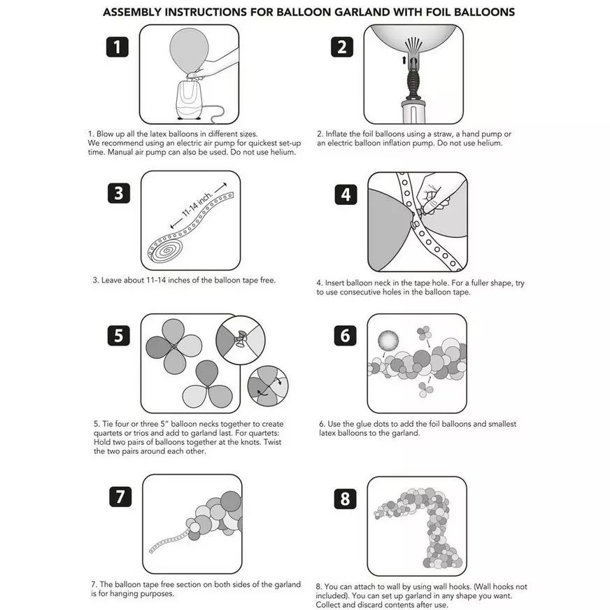 Air-Filled Football Balloon Garland Kit 5 Air-Filled Football Balloon Garland Kit - Image 3