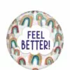 Feel Better Rainbow Plastic Balloon, 18in - Clearz™ 2 Feel Better Rainbow Plastic Balloon, 18in - Clearz™ -Amscan Shop 951432