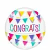 Congrats Banner Plastic Balloon, 18in - Clearz⢠2 Congrats Banner Plastic Balloon, 18in - Clearz⢠-Amscan Shop 951438