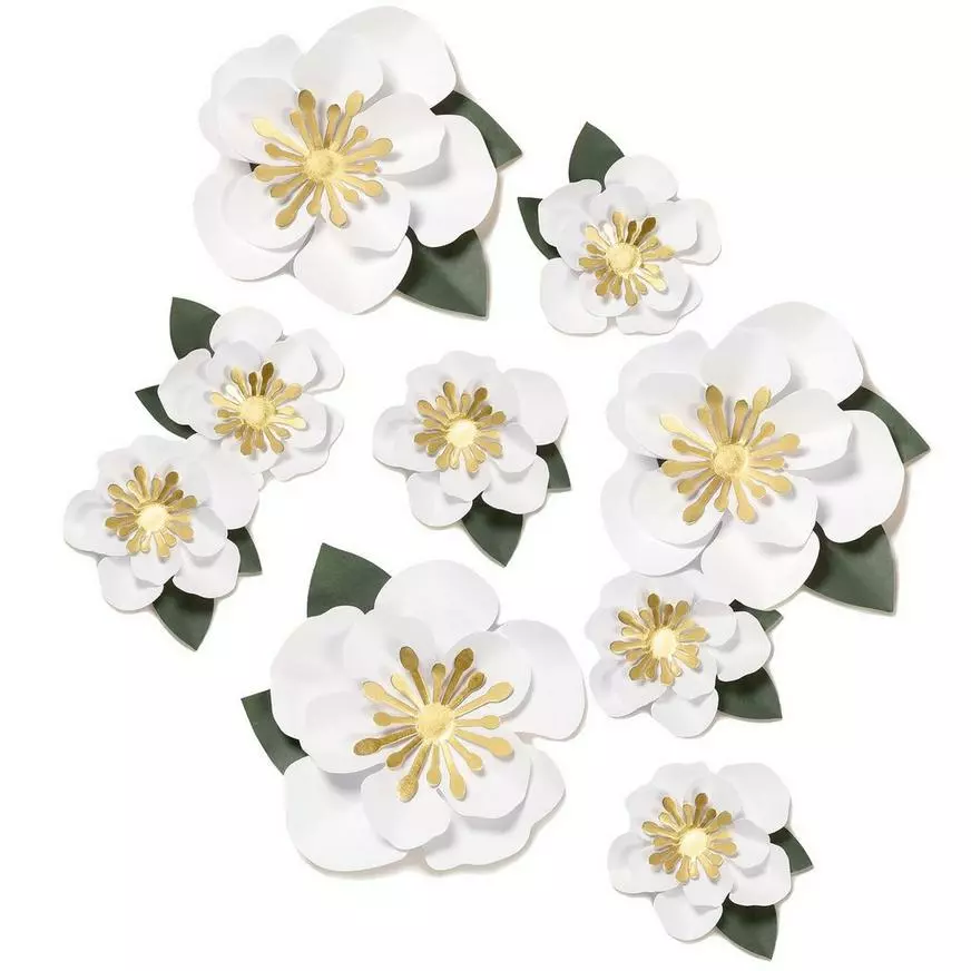 White Flower Accent Décor Kit, 12pc 4 White Flower Accent Décor Kit, 12pc - Image 2