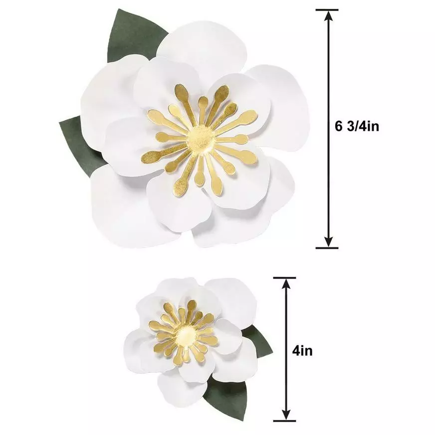 White Flower Accent Décor Kit, 12pc 5 White Flower Accent Décor Kit, 12pc - Image 3