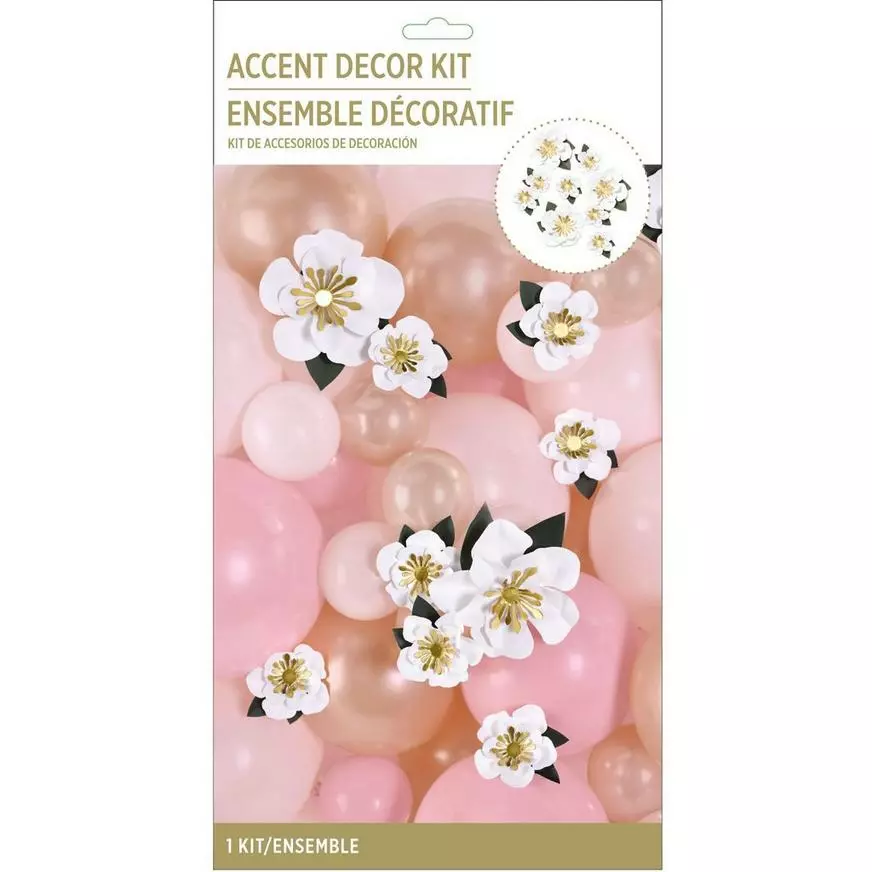 White Flower Accent Décor Kit, 12pc 6 White Flower Accent Décor Kit, 12pc - Image 4