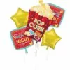 Movie Night Foil Balloon Bouquet, 5pc 2 Movie Night Foil Balloon Bouquet, 5pc -Amscan Shop 954906