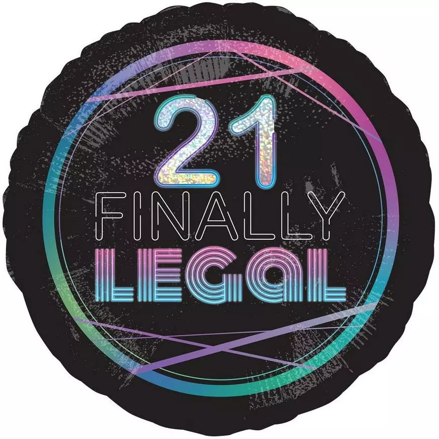 Finally 21 Birthday Balloon Bouquet, 8pc 5 Finally 21 Birthday Balloon Bouquet, 8pc - Image 3