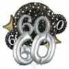 Sparkling 60 Birthday Balloon Bouquet, 7pc
