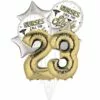 White Gold 23 Nurse Graduation Foil Balloon Bouquet, 7pc 2 White Gold 23 Nurse Graduation Foil Balloon Bouquet, 7pc -Amscan Shop 969126
