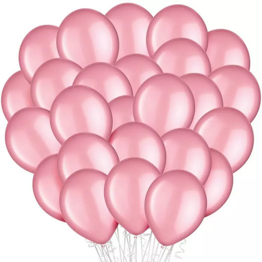 100ct, 12in, Pink Pearl Balloons 3 100ct, 12in, Pink Pearl Balloons