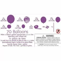 Air-Filled Gold Balloon Garland Kit 9 Air-Filled Gold Balloon Garland Kit -Amscan Shop C885689 gold 03