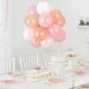 Air-Filled Sweet Pastel Latex Balloon Chandelier Sphere Kit, 16in X 13.5in 1 Air-Filled Sweet Pastel Latex Balloon Chandelier Sphere Kit, 16in X 13.5in -Amscan Shop C931951 blush pink