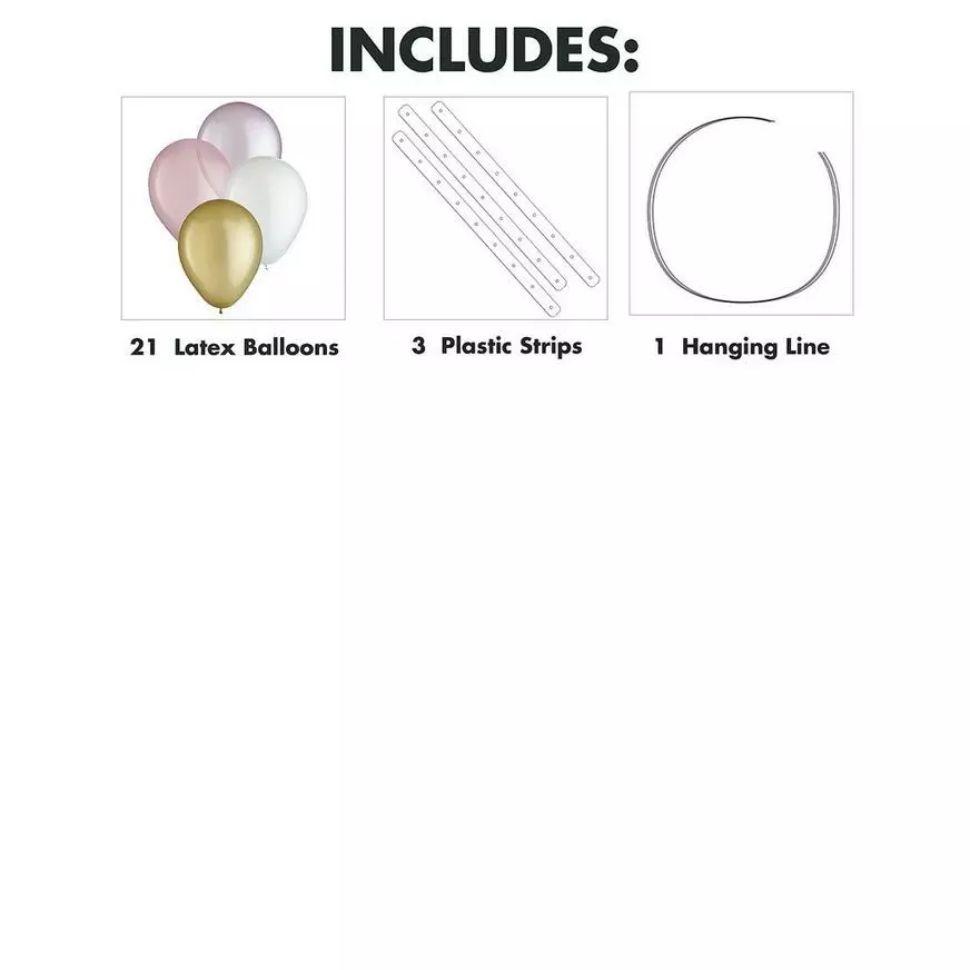 Air-Filled Sweet Pastel Latex Balloon Chandelier Sphere Kit, 16in X 13.5in 4 Air-Filled Sweet Pastel Latex Balloon Chandelier Sphere Kit, 16in X 13.5in - Image 2